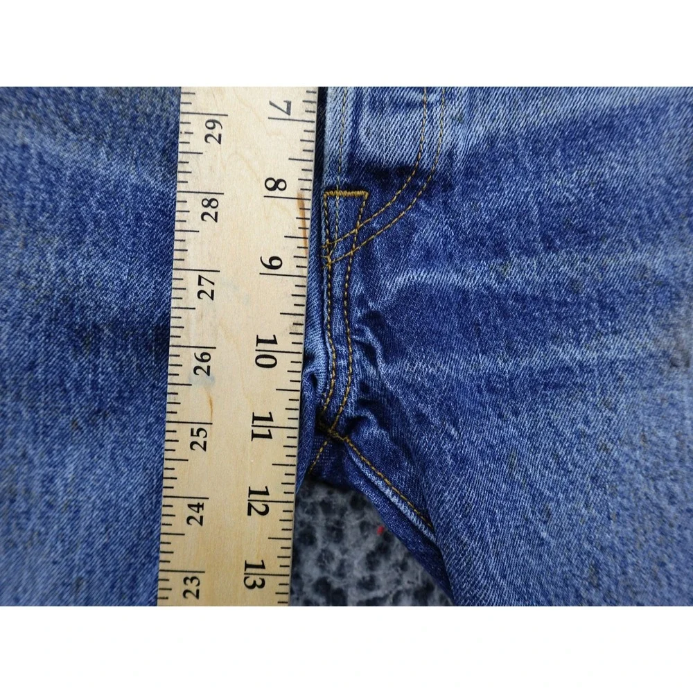 Levis 501 Jeans‎ Mens 36x30 Blue Distressed Stained Straight Button Fly